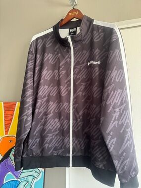 Euphoric 777 Rare 3XL Graffiti Track Jacket – Angel # Manifestation Streetwear